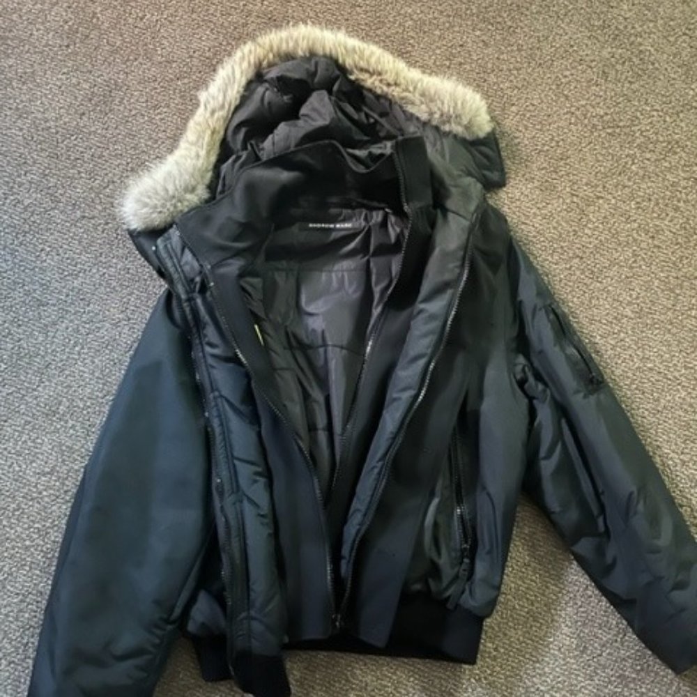 Andrew Marc Bomber Winter Jacket Size L Mens